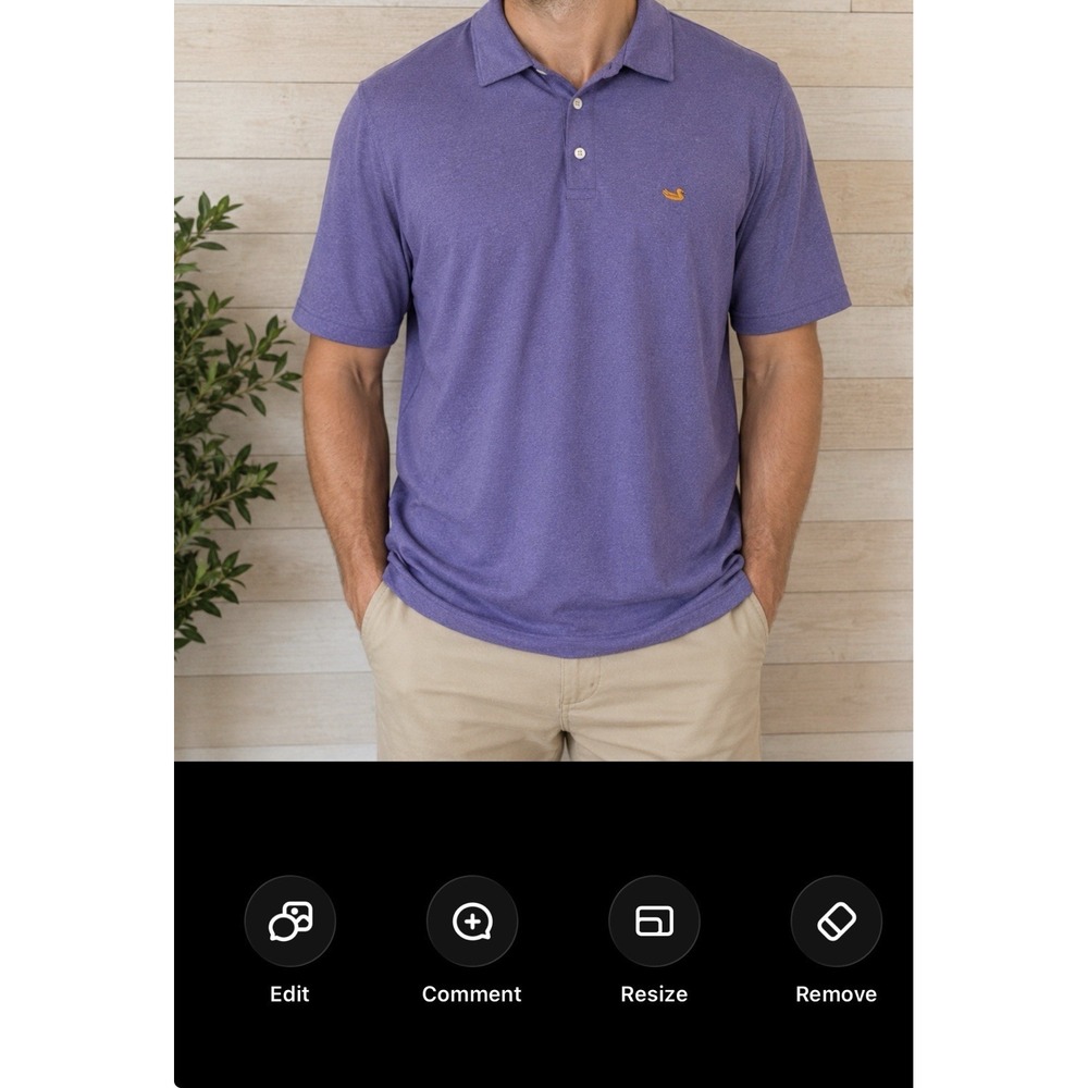 Southern Marsh Mens 2X Purple Performance Polo Shirt Golf Short Sleeve